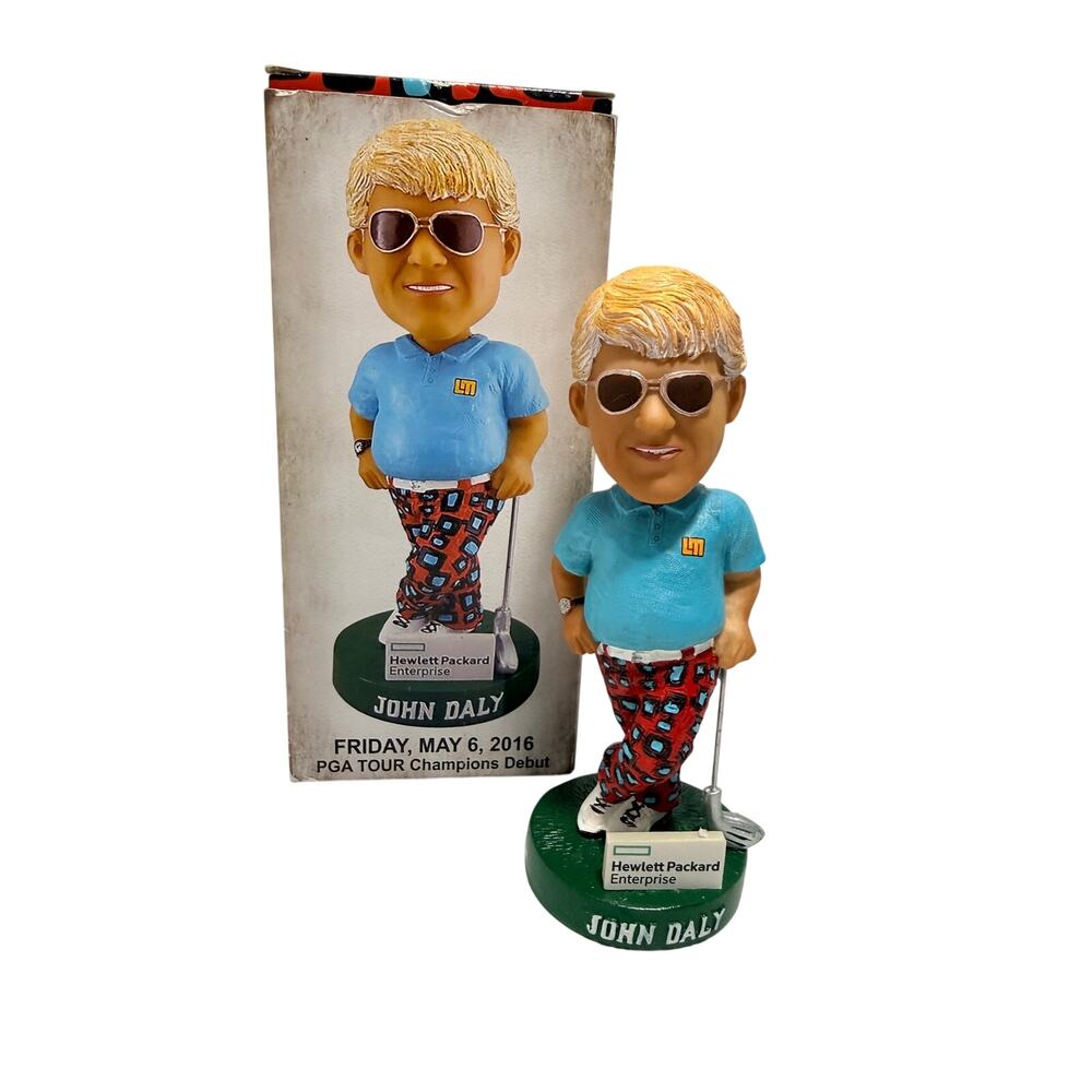 John Daly Bobblehead Hewlett Packard 2016 PGA Limited Edition New in Box Golf